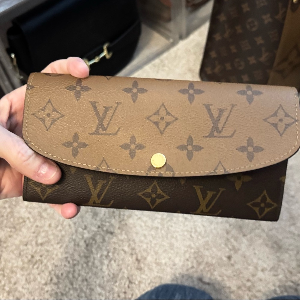 Louis Vuitton Tan and Brown Monogram Wallet
